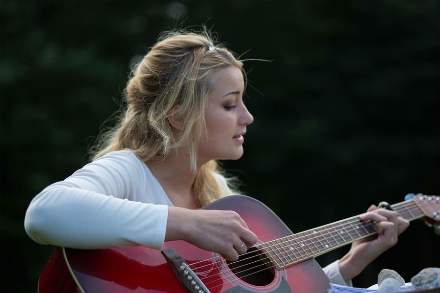 Girl Playing Classical Music
